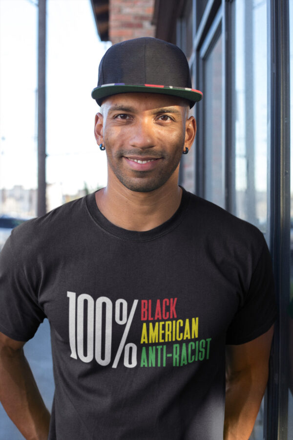 Quarantine Racism® 100% Black American Ant-Racist T Shirt