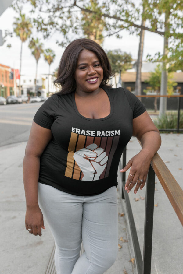 Quarantine Racism® Melanin Erase Racism T Shirt