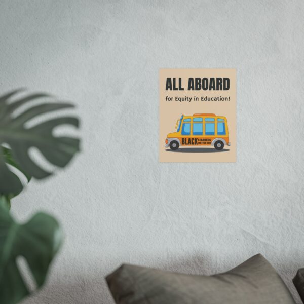 Equity in Education Poster, All Aboard for Black Learners, Educational Art, Classroom Decor, Inspirational Wall Art - Image 2