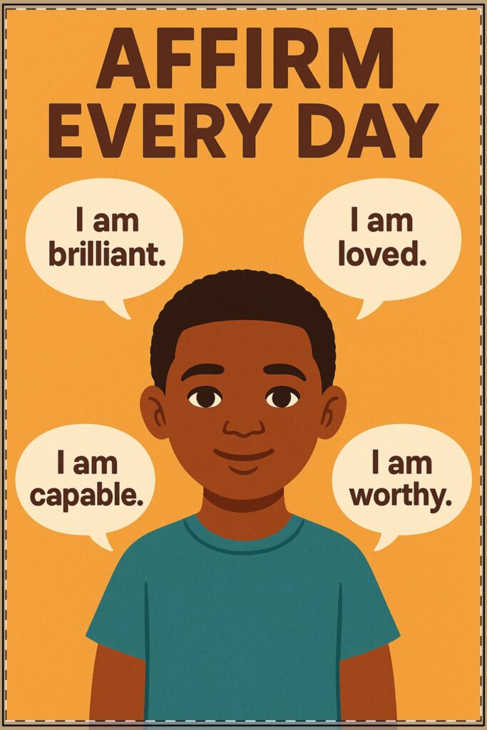 Affirm Everyday Male Poster (Classroom & Home Decor)