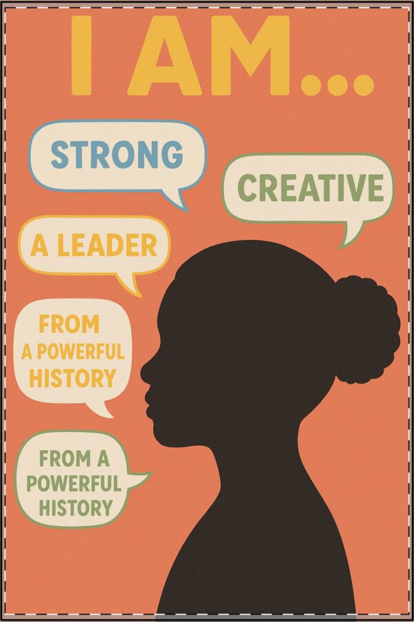 I Am Affirmation Poster for Female (Classroom & Home Decor) - Image 3