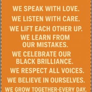 In This House – Family Mantra Poster (Classroom & Home Decor)
