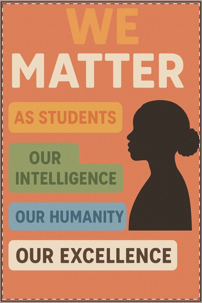 We Matter Poster Female Version (Classroom & Home Decor)
