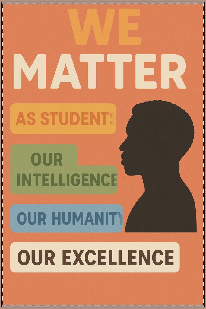 We Matter Poster Male Version (Classroom & Home Decor)