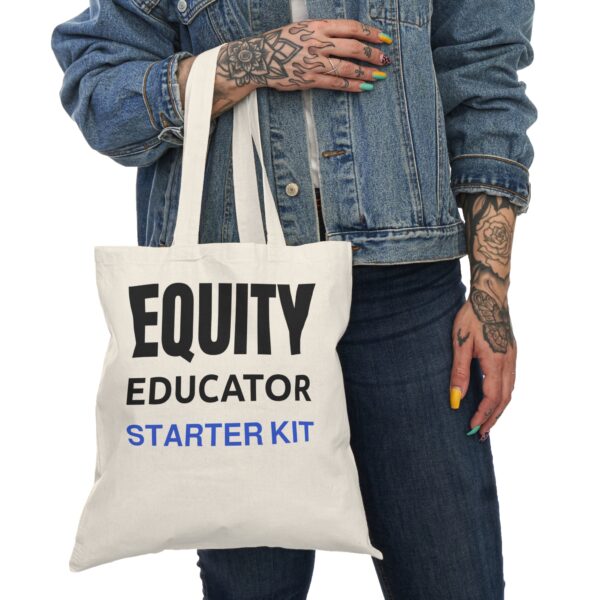 Equity Educator Tote Bag - Eco-Friendly Shopping Bag, Teacher Gift, Sustainable Tote, Classroom Supplies Bag, Education Awareness - Image 2