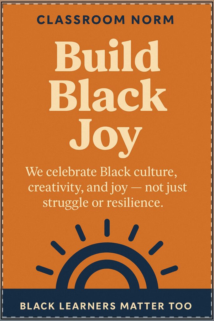 Build Black Joy Poster (Classroom & Home Decor)
