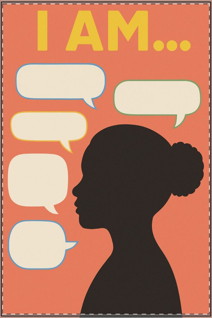 I Am Affirmation Fillable Poster for Female (Classroom & Home Decor)