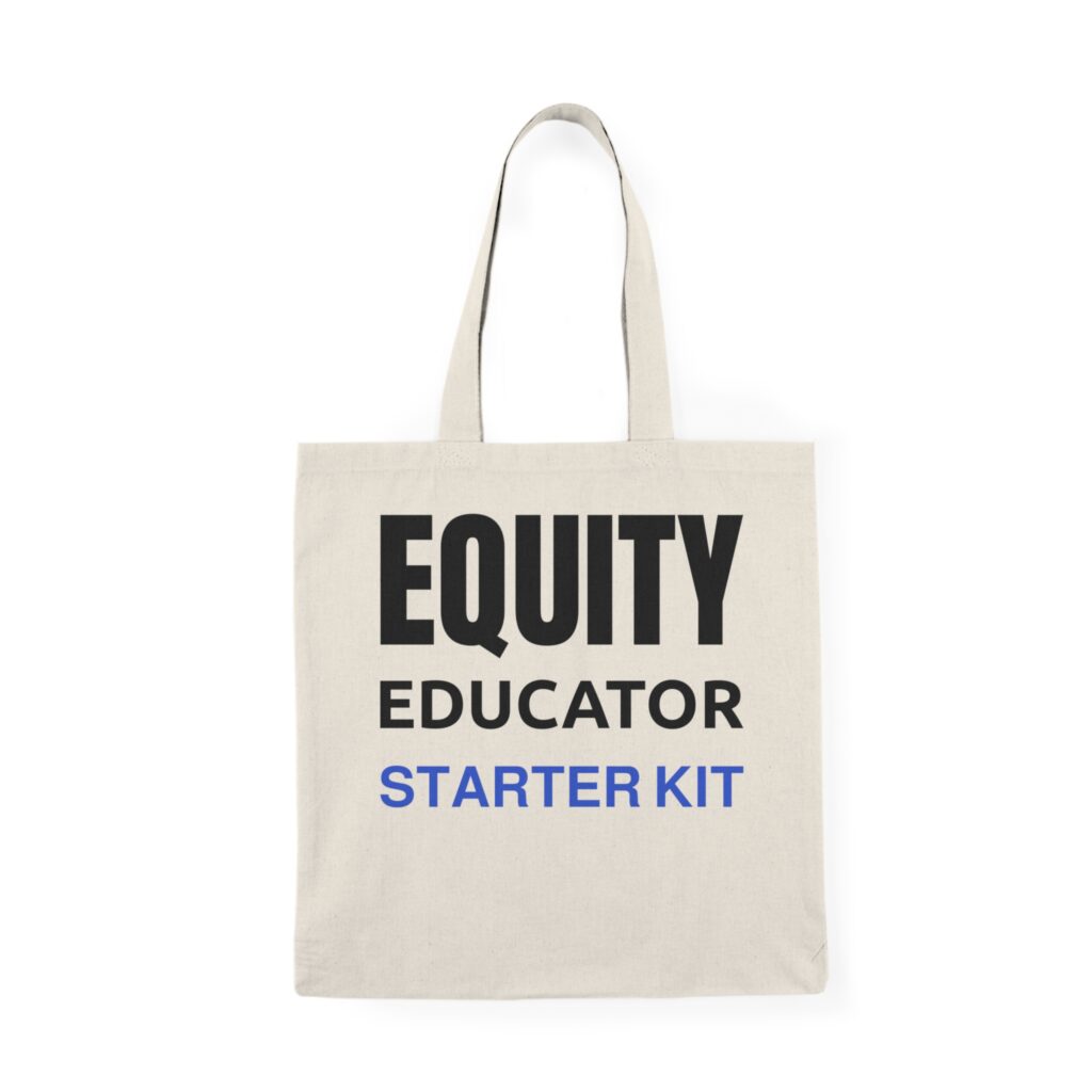 Equity Educator Tote Bag - Eco-Friendly Shopping Bag, Teacher Gift, Sustainable Tote, Classroom Supplies Bag, Education Awareness