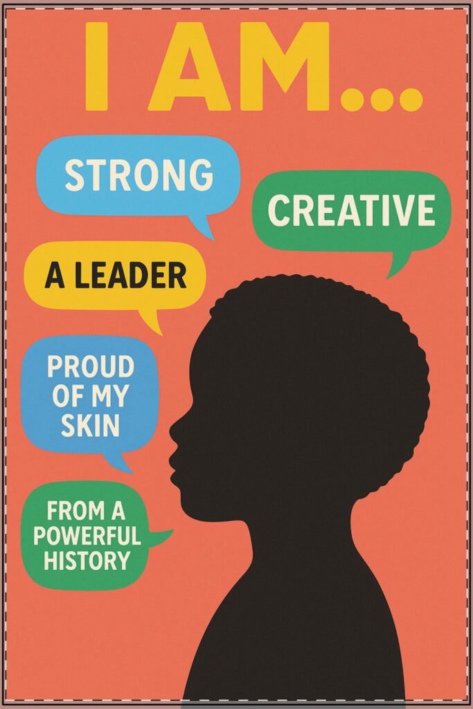 I Am Affirmation Poster for Male (Classroom & Home Decor)