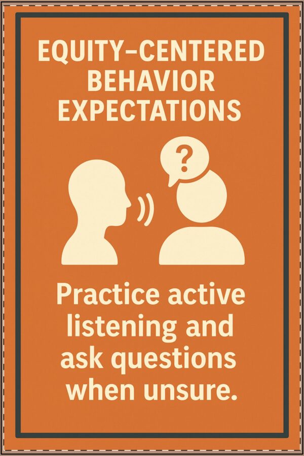 Equity-Centered Behavior Expectations Poster Version 1 (Classroom & Home Decor) - Image 2