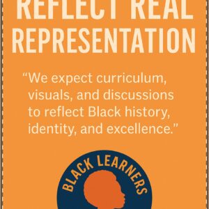 Reflect Real Representation Poster (Classroom & Home Decor)