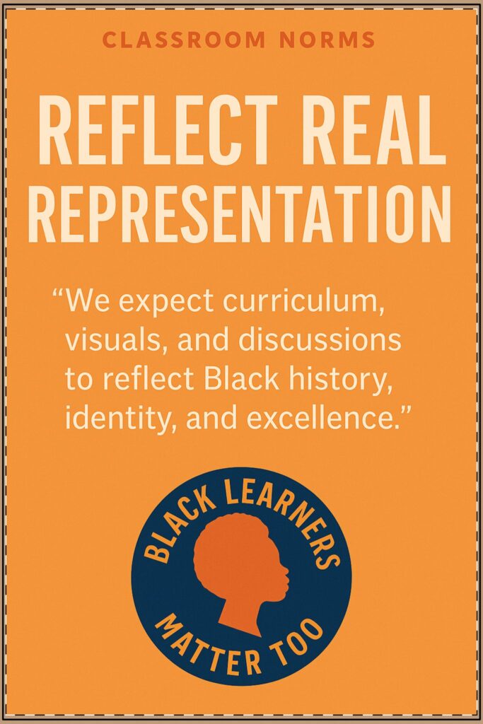 Reflect Real Representation Poster (Classroom & Home Decor)