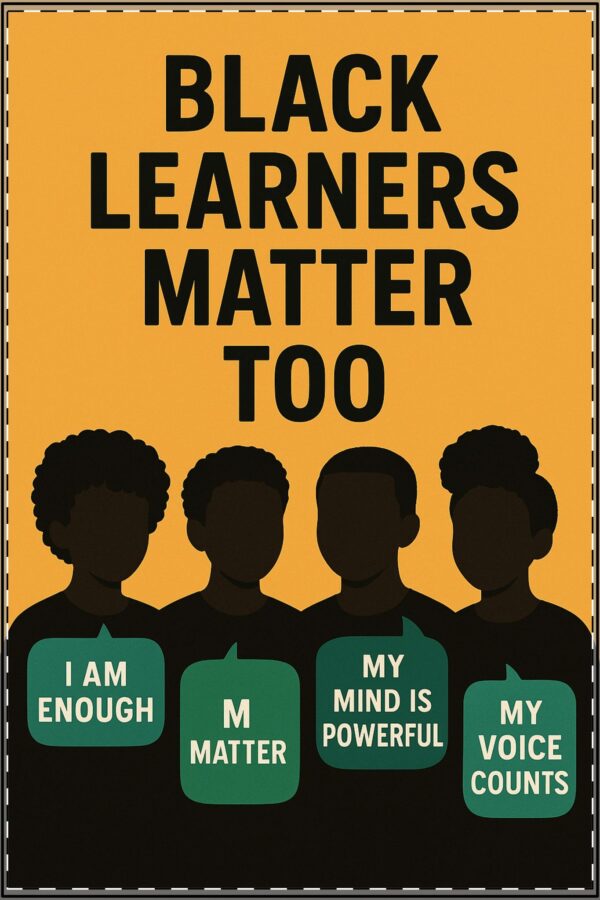 Black Leaners Matter Too Poster (Classroom & Home Decor) - Image 4