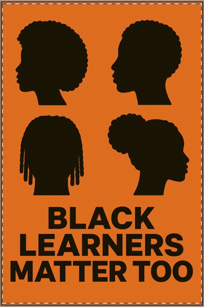 Afro-Centric Hairstyles Symbol Cultural Icon Poster (Classroom & Home Decor)