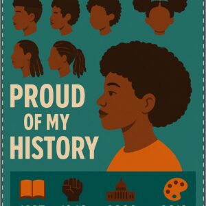 Proud of My Hair Poster (Classroom & Home Decor)