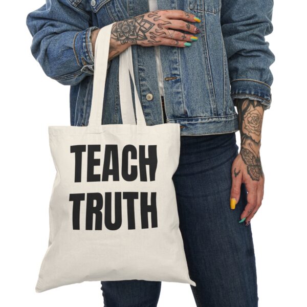 Teach Truth Educator Tote Bag - Eco-Friendly Shopping Bag - Image 2