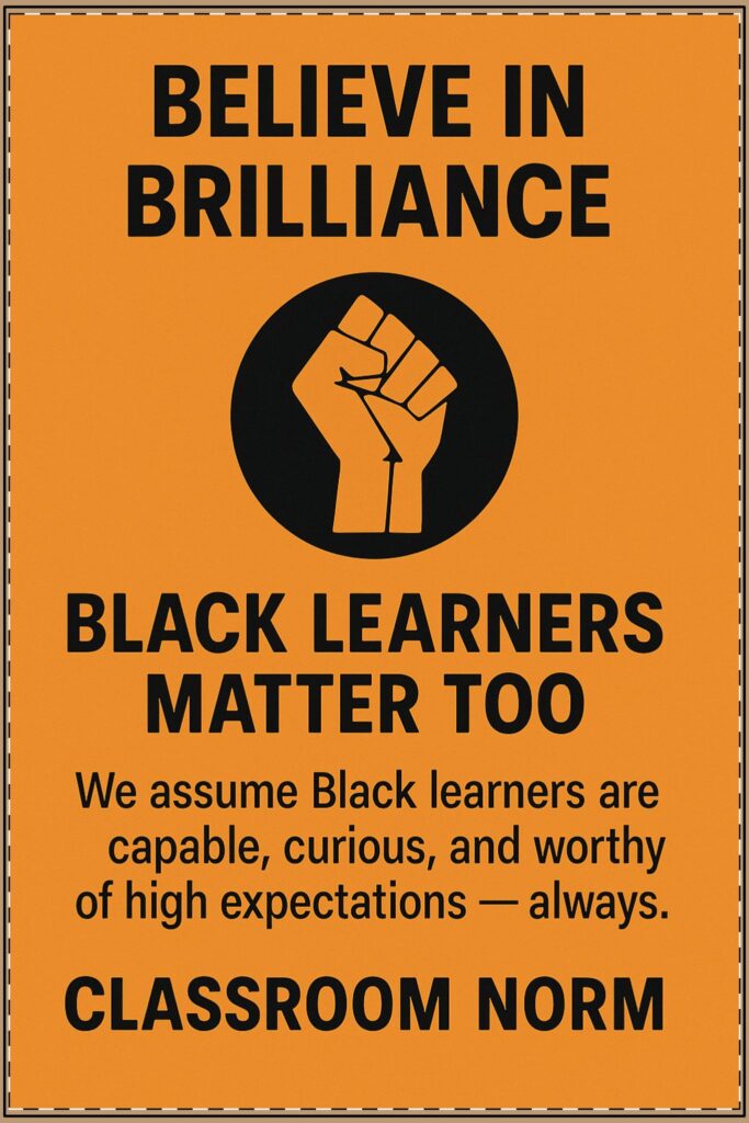 Believe in Brillance Poster (Classroom & Home Decor)