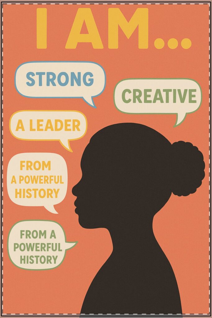 I Am Affirmation Poster for Female (Classroom & Home Decor)