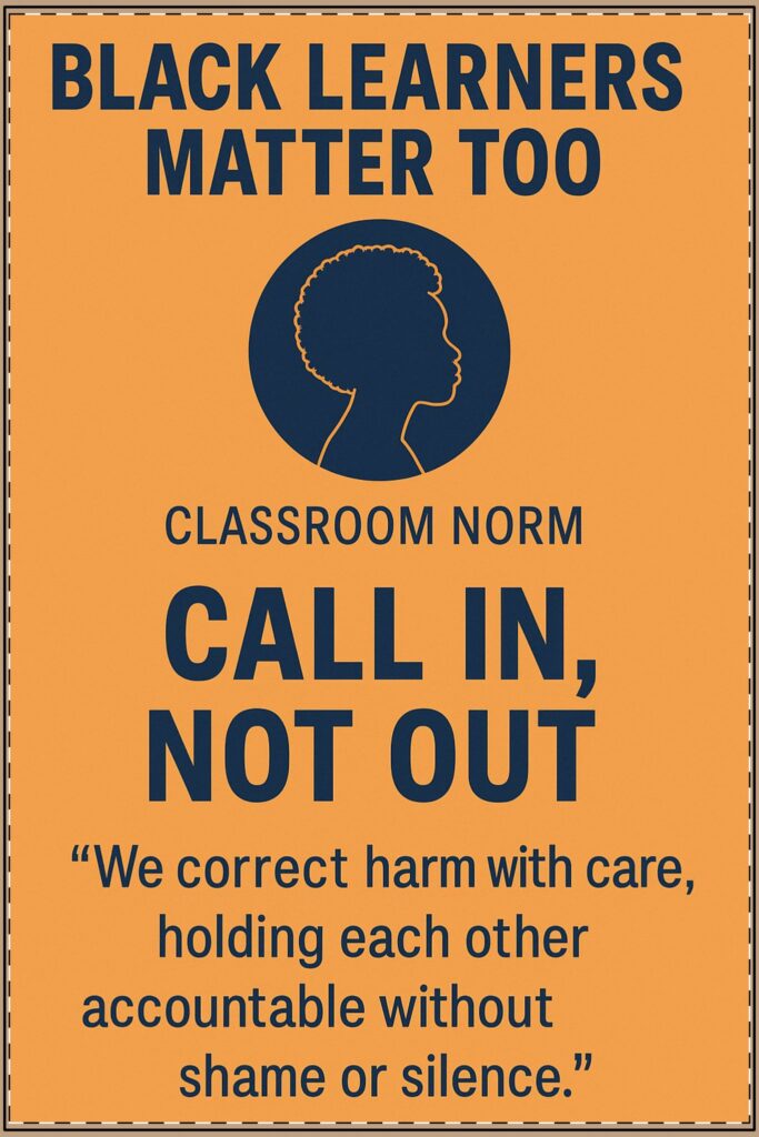 Call In, Call Out Poster (Classroom & Home Decor)